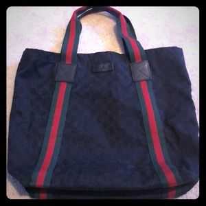 Gucci Black Shopper Tote